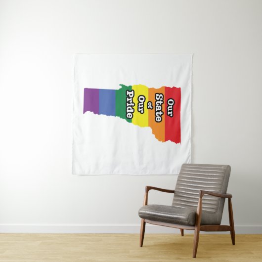 Gay Pride Staat| Vermont Wandteppich (Beispiel (Horizontal))
