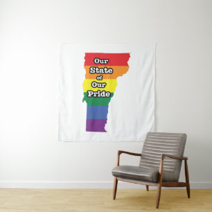 Gay Pride Staat Vermont Wandteppich