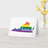 Gay Pride Staat | Virginia Karte (Gelbe Blume)