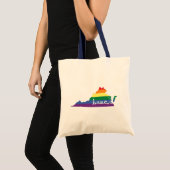 Gay Pride Staat | Virginia Tragetasche (Vorderseite (Produkt))