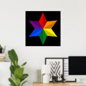Gay Pride Star Poster (Heimbüro)