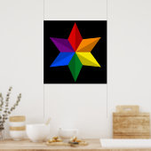 Gay Pride Star Poster (Küche)