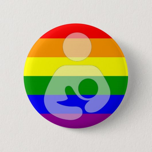 Gay Pride-Stillen/Krankenpflege Button (Vorderseite)