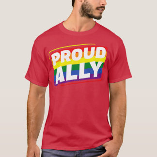 Gay Pride Stolz - Allily LGBT Lesbische Regenbogen T-Shirt