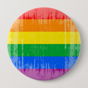 GAY PRIDE-STREIFEN BEUNRUHIGTER ENTWURF BUTTON