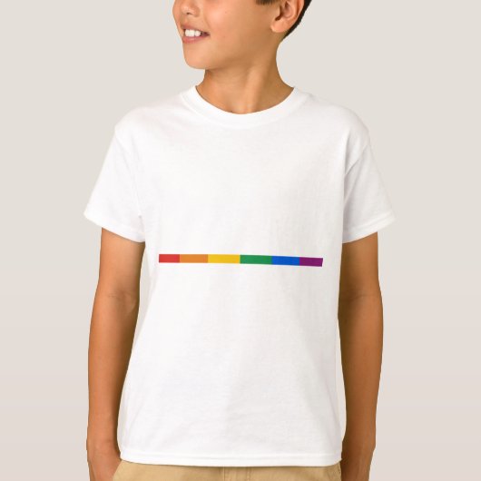 Gay Pride-Streifen T-Shirt (Vorderseite)