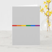 Gay Pride Stripe Karte (Gelbe Blume)