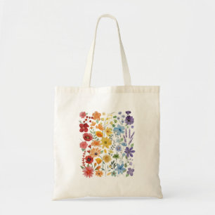 Gay Pride Subtile Wildblumen Lgbtq Monat Regenboge Tragetasche