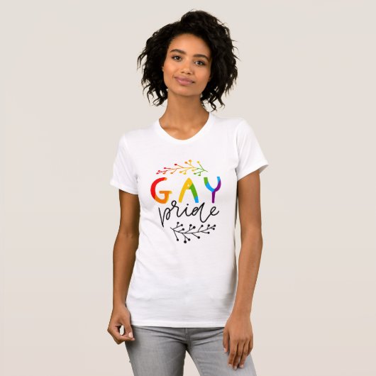 Gay Pride T-Shirt (Vorne ganz)