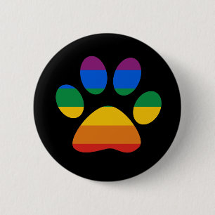 Gay Pride T - Shirt Button