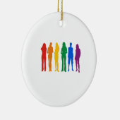 Gay Pride-T - Shirt Keramik Ornament (Rechts)