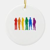 Gay Pride-T - Shirt Keramik Ornament (Vorne)
