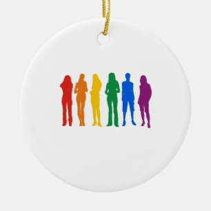 Gay Pride-T - Shirt Keramik Ornament