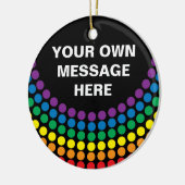 Gay Pride T - Shirt Keramikornament (Links)