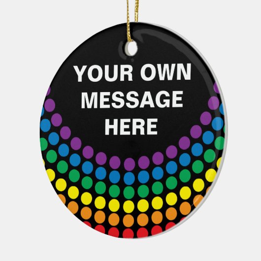 Gay Pride T - Shirt Keramikornament (Links)