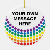 Gay Pride T - Shirt Keramikornament (Hinten)