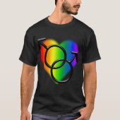 Gay Pride T - Shirt Männer gleichgeschlechtliches (Vorderseite)