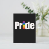 Gay Pride T - Shirt Postkarte (Stehend Vorderseite)