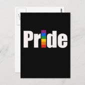 Gay Pride T - Shirt Postkarte (Vorne/Hinten)