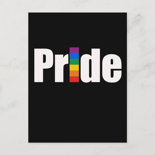 Gay Pride T - Shirt Postkarte (Vorderseite)