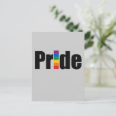 Gay Pride T - Shirt Postkarte (Stehend Vorderseite)