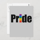 Gay Pride T - Shirt Postkarte (Vorne/Hinten)