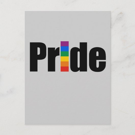 Gay Pride T - Shirt Postkarte (Vorderseite)
