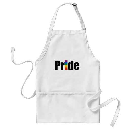 Gay Pride-T - Shirt Schürze (Vorne)