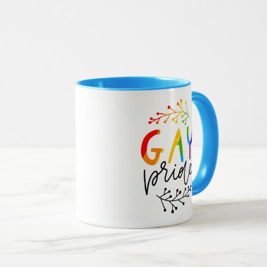 Gay Pride Tasse (VorderseiteRechts)