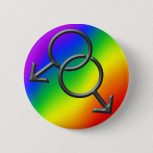 Gay Pride Tasten Rainbow Man Liebe Tasten Geschenk Button