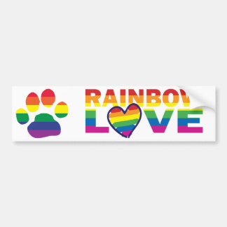 Gay Pride-Tatzen-Druck Autoaufkleber