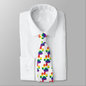 Gay Pride-Tatzen-Druck Krawatte (Gebunden)