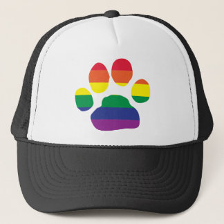 Gay Pride-Tatzen-Druck Truckerkappe