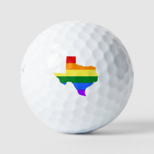 Gay Pride   Texas Rainbow Golfball