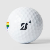 Gay Pride | Texas Rainbow Golfball (Logo)