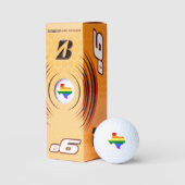 Gay Pride | Texas Rainbow Golfball (Verpackungen)