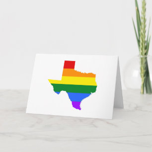 Gay Pride   Texas Rainbow Karte