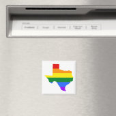 Gay Pride | Texas Rainbow Magnet (In Situ (Geschirrspüler))