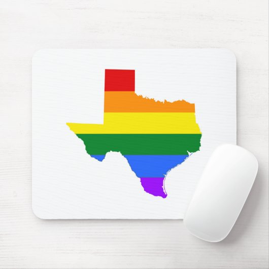 Gay Pride | Texas Rainbow Mousepad (Mit Mouse)