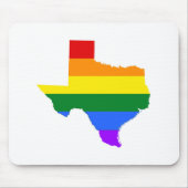 Gay Pride | Texas Rainbow Mousepad (Vorne)