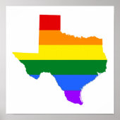 Gay Pride | Texas Rainbow Poster (Vorne)