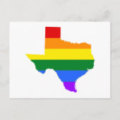 Gay Pride | Texas Rainbow Postkarte (Vorderseite)
