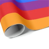 Gay Pride Thin Stripe Geschenkpapier (Rolleneckpunkt)