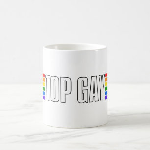 Gay Pride Top Gay Pride Rainbow Flag LGBT LGBTQ Kaffeetasse