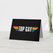 Gay Pride Top Gay Pride Rainbow Flag LGBT LGBTQ Karte (Vorderseite)