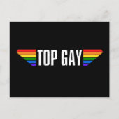 Gay Pride Top Gay Pride Rainbow Flag LGBT LGBTQ Postkarte (Vorderseite)