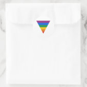 Gay Pride Triangle Runder Aufkleber (Tasche)