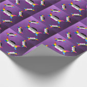 Gay Pride Triple Goddess Pentagramm Geschenkpapier (Ecke)