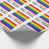 Gay Pride- und Regenbogenflagge Geschenkpapier (Ecke)