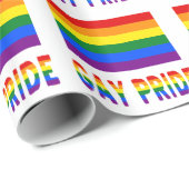 Gay Pride- und Regenbogenflagge Geschenkpapier (Rolleneckpunkt)